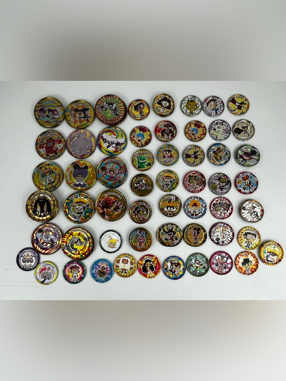 Vintage El Tigre Sabritas Tazos Lot - 98 Piece Bulk Collection